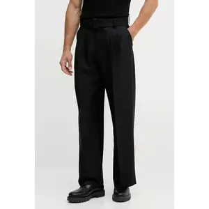 Versace Jeans Couture pantaloni culoarea negru, drept, 79GAA117 N0136 imagine