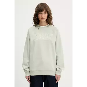 Tommy Jeans bluză culoarea verde, cu imprimeu, DW0DW21196 imagine