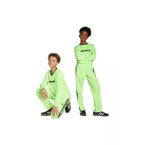 adidas Originals pantaloni de trening pentru copii culoarea verde, cu imprimeu, JV8591 imagine