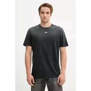 Diesel tricou din bumbac T-ADJUST-T1 culoarea negru, cu imprimeu, A19630.0CHBI imagine