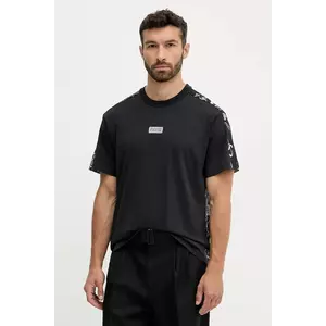 Versace Jeans Couture tricou din bumbac culoarea negru, cu imprimeu, 79GAH617 JS515 imagine