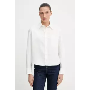 Weekend Max Mara cămașă din bumbac NUORO culoarea alb, cu guler clasic, relaxed, 2525116111600 imagine