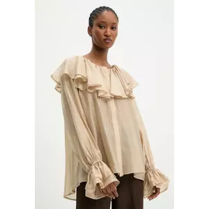 Answear.LAB bluza culoarea bej, neted imagine