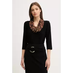 Joseph Ribkoff bluză culoarea negru, cu imprimeu, 253222 imagine