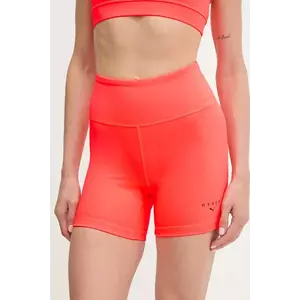 Puma pantaloni scurți de antrenament PUMA x HYROX culoarea portocaliu, uni, high waist, 527636 imagine