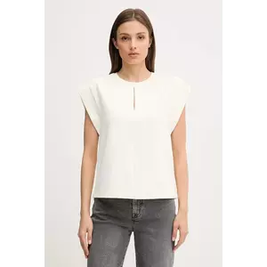 Joop! bluză culoarea bej, uni, 30048081 imagine