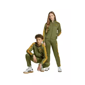 adidas Originals pantaloni de trening pentru copii culoarea verde, cu imprimeu, JZ4079 imagine