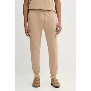 adidas pantaloni de trening Feelcozy culoarea bej, uni, JX3332 imagine