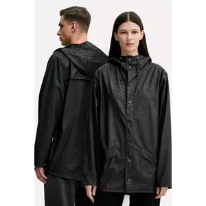 Rains geacă Jacket W3 culoarea negru, de tranziție, oversize, 12010 imagine
