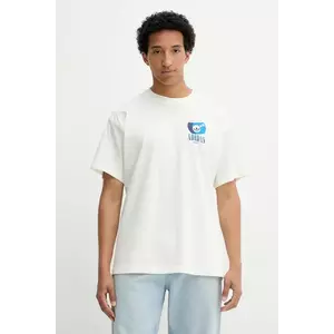 adidas Originals tricou din bumbac Billiard Tee culoarea bej, cu imprimeu, KT2973 imagine