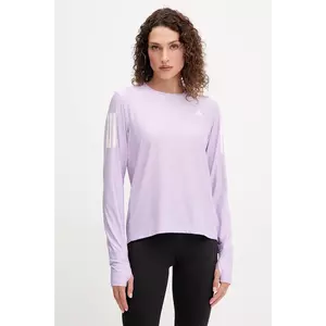 adidas Performance longsleeve pentru alergare Own The Run culoarea violet, JW9670 imagine