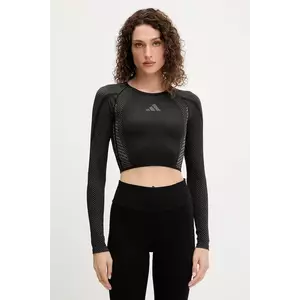 adidas Performance mânecă lungă de antrenament POWER culoarea negru, JH1364 imagine