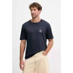 Marc O'Polo tricou din bumbac culoarea bleumarin, cu imprimeu, 526201251128 imagine