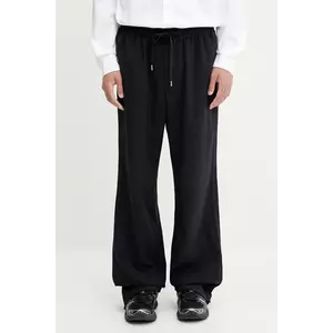 AMBUSH pantaloni din lână Suit Pants culoarea bleumarin, drept, 12115314 imagine