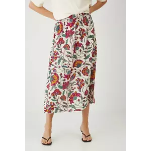 Medicine fustă culoarea bej, maxi, evazați imagine