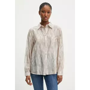 Answear.LAB camasa culoarea bej, cu guler clasic, regular imagine