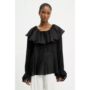 Answear.LAB bluza culoarea negru, neted imagine