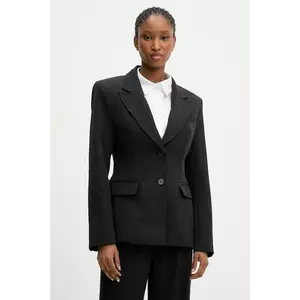 Answear.LAB sacou culoarea negru, un singur rand de nasturi, neted imagine