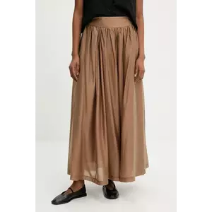 Answear.LAB fusta culoarea bej, maxi, evazati imagine