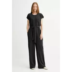 Marc O'Polo salopetă culoarea negru, cu decolteu rotund, 506097590007 imagine