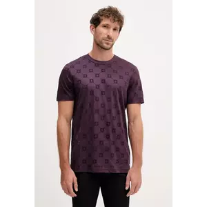 Joop! tricou din bumbac culoarea violet, cu imprimeu, 30046985 imagine
