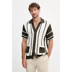 Frescobol Carioca cardigan din bumbac culoarea verde, 2599.840 imagine