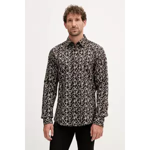 Joop! cămașă din bumbac culoarea negru, cu guler clasic, regular, 30047197 imagine