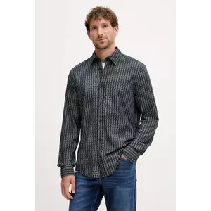 Joop! cămașă din bumbac culoarea negru, cu guler clasic, regular, 30047201 imagine