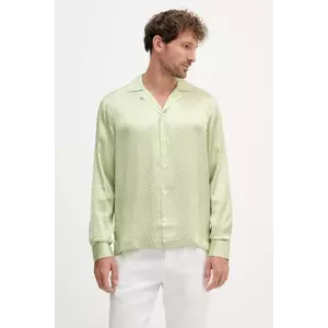 Frescobol Carioca cămașă de mătase culoarea verde, regular, 2591.432 imagine