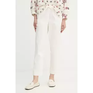MM pantaloni MARA culoarea alb, drept, high waist, 2526136017600 imagine