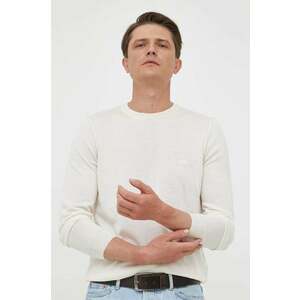 BOSS pulover de lana barbati, culoarea negru imagine