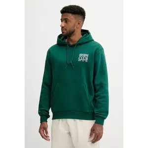 adidas Originals hanorac de bumbac Graphic Hoodie culoarea verde, cu glugă, cu imprimeu, JX3059 imagine