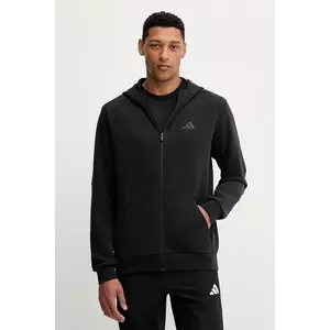 adidas Performance hanorac de antrenament Designed for Training culoarea negru, cu glugă, uni, IY1131 imagine