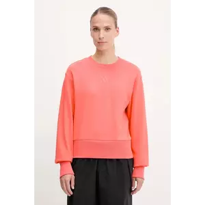 adidas hanorac de bumbac All SZN culoarea portocaliu, uni, KD9775 imagine