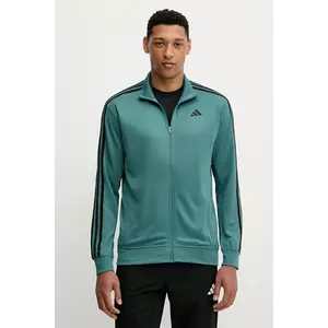 adidas Performance hanorac de antrenament Train Essentials culoarea verde, cu imprimeu, JW7498 imagine
