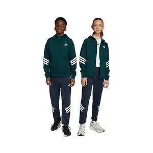 adidas bluză copii culoarea verde, cu glugă, cu imprimeu, JW7525 imagine