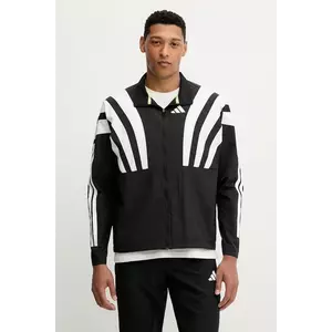 adidas Performance jachetă de alergare Adizero culoarea negru, de tranzitie, oversize, HZ3692 imagine