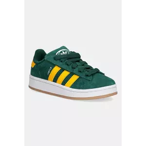 adidas Originals sneakers de piele întoarsă pentru copii CAMPUS 00s culoarea verde, JR7421 imagine