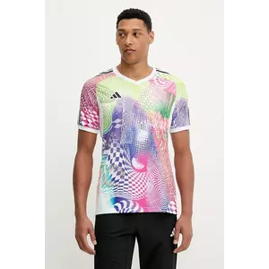 adidas Performance tricou de antrenament PRIDE culoarea alb, cu imprimeu, JL8097 imagine