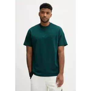 adidas tricou din bumbac All SZN culoarea verde, uni, JX5079 imagine