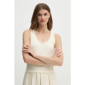 United Colors of Benetton rochie culoarea bej, maxi, evazată, 4VLDDV0AS imagine