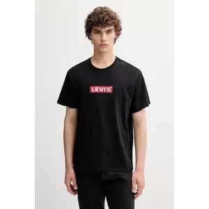 Levi's tricou din bumbac culoarea negru, cu imprimeu, A2082 imagine