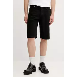 Levi's pantaloni scurți jeans culoarea negru, 39434 imagine