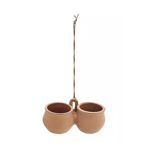 Madam Stoltz suport de ghiveci suspendat 24 x 12 x 13, 5 cm culoarea portocaliu imagine