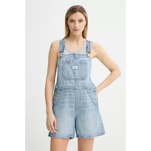 Levi's salopete din denim UTILITY SHORTALL 001UY imagine