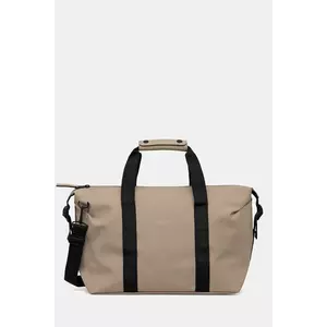 Rains geantă 14220 Hilo Weekend Bag Small culoarea bej, 14220 imagine