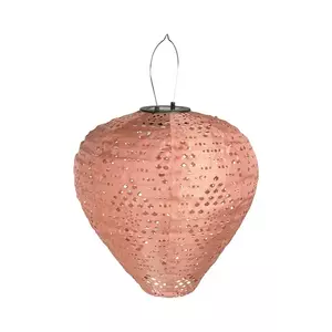 House Nordic lanternă solară led Greatham 30 cm culoarea roz imagine