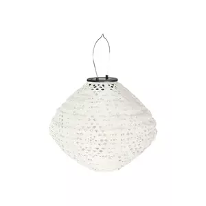 House Nordic lanternă solară led Harwood 30 cm culoarea alb imagine