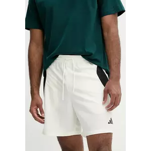 adidas pantaloni scurți Stadium culoarea bej, JX5624 imagine