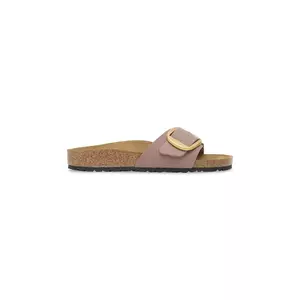 Birkenstock papuci Madrid Big Buckle LENB Faded Purple culoarea violet, 1030517 imagine